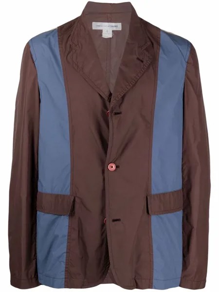 Comme Des Garçons Pre-Owned однобортный пиджак 1990-х годов в стиле колор-блок