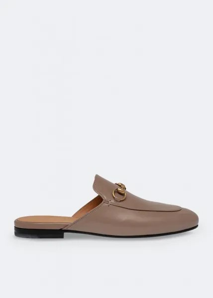 Мюли GUCCI Princetown mules, бежевый