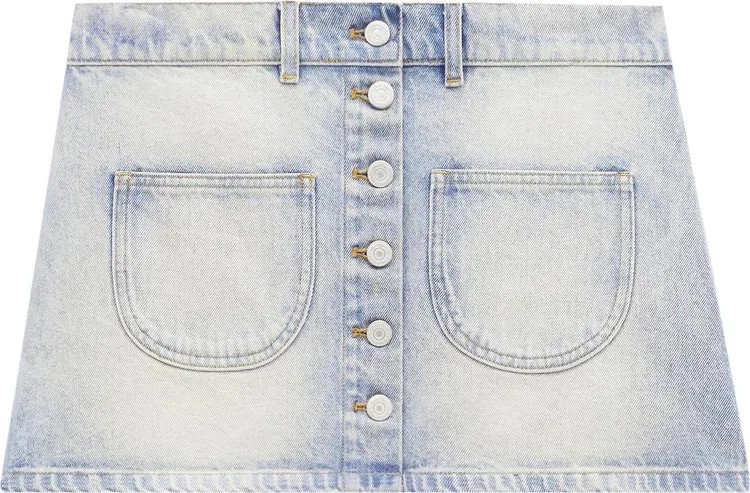 Юбка Courrèges Multiflex Denim Mini 'Light Blue Wash', синий