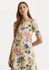 Платье из джерси MUNZIE ELBOW SLEEVE DAY DRESS Ralph Lauren, белый