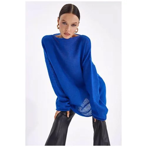 Свитер TOPTOP STUDIO паутинка оверсайз, Белый, One size