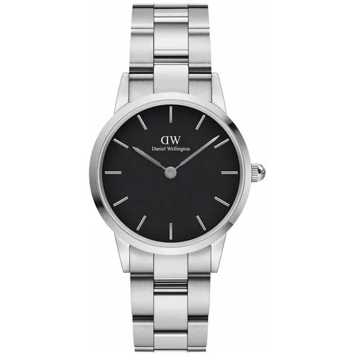 Наручные часы Daniel Wellington Iconic Link, черный, серебряный