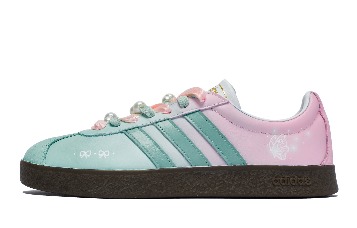 Кроссовки adidas neo Skateboarding Shoes Unisex Low-top Pink, мятно-зеленый