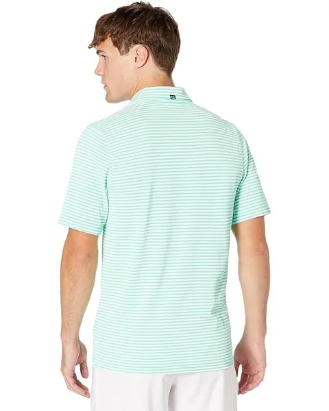 Поло Cutter & Buck Virtue Eco Pique Stripe Recycled Polo, цвет Fresh Mint