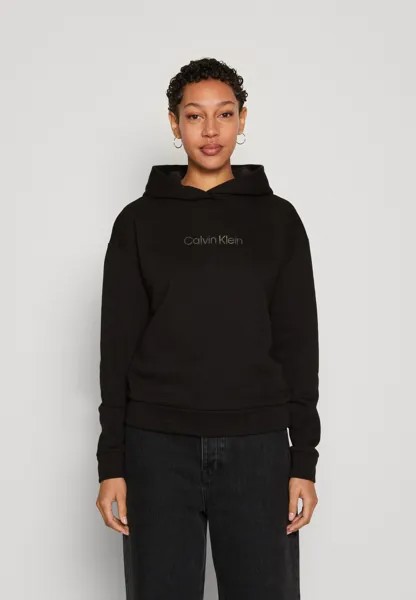 Толстовка Calvin Klein ХУДИ HERO METALLIC LOGO, черный