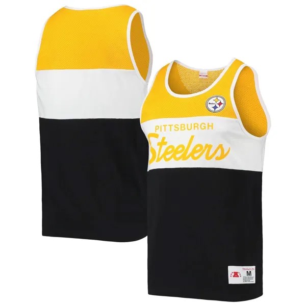Мужская черная майка Mitchell & Ness Pittsburgh Steelers Team