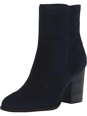 SPLENDID Женские темно-синие удобные кожаные ботильоны Kimberly с круглым носком на блочном каблуке 9.5