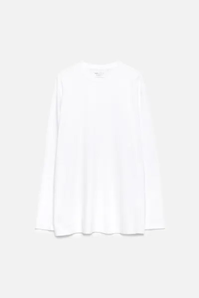 Лонгслив oversize хлопковый базовый