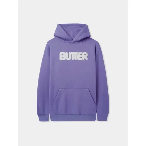 Худи Butter Goods Puff Rounded Logo, размер L, фиолетовый