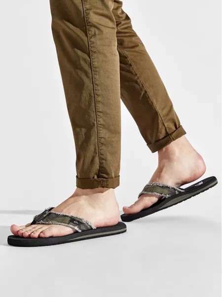 Шлепки Quiksilver, зеленый