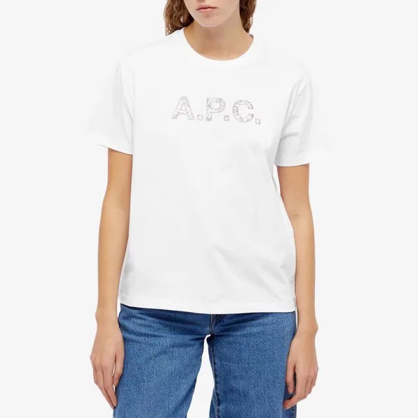 A.P.C. Футболка из коллаборации с Liberty Dragon, белый