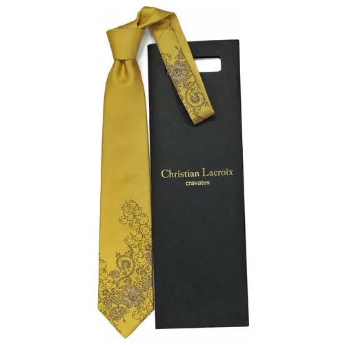 Галстук горчичного цвета Christian Lacroix 837327