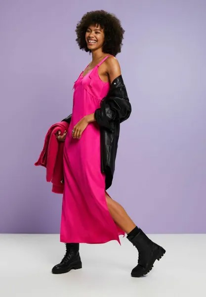 Платье макси MIDI-ETUI AUS Esprit Collection, цвет pink fuchsia