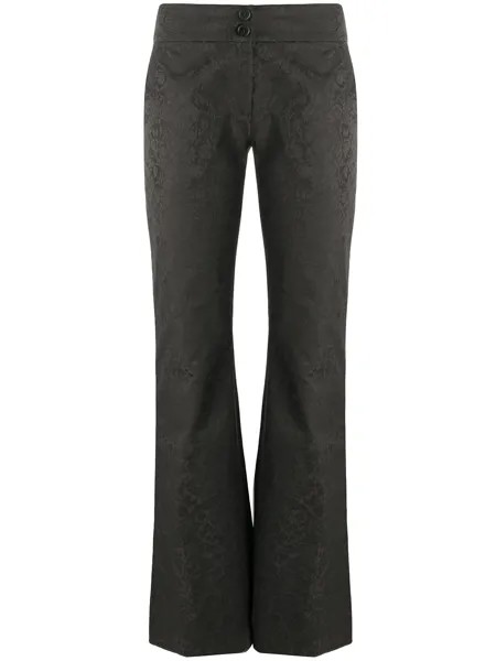 Romeo Gigli Pre-Owned брюки с жаккардовым цветочным узором 1990-х годов
