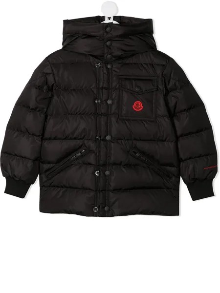 Moncler Enfant пуховик с капюшоном