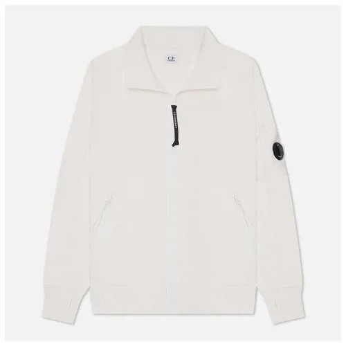 Мужская толстовка C.P. Company Full Zipped Diagonal Raised Fleece белый, Размер XXL