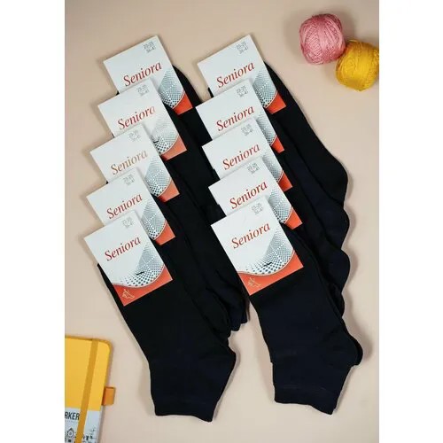 Женские носки VENUS, износостойкие, 10 пар, размер 36-41, черный