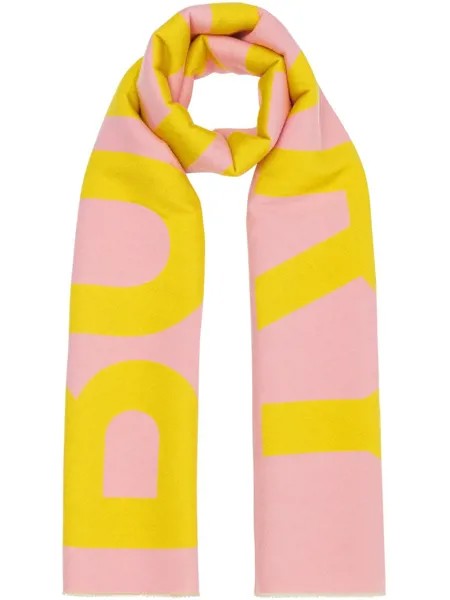 Burberry жаккардовый шарф с логотипом
