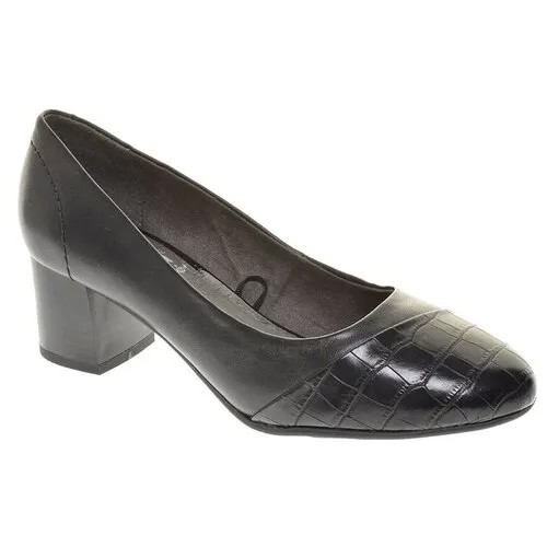 Туфли Jana женские демисезонные, размер 39, цвет черный, артикул 22380-25-091
