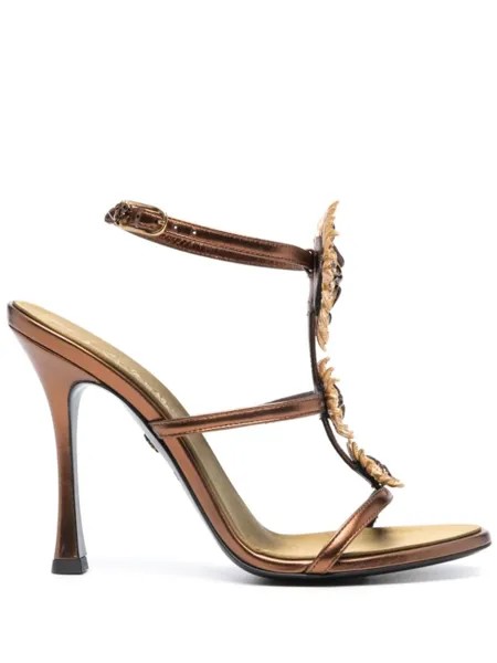 Roberto Cavalli босоножки Jewel 110, коричневый