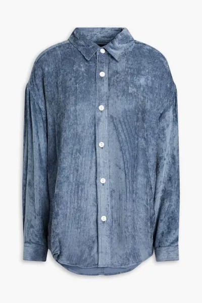Вельветовая рубашка Nusa Rag & Bone, цвет Slate blue