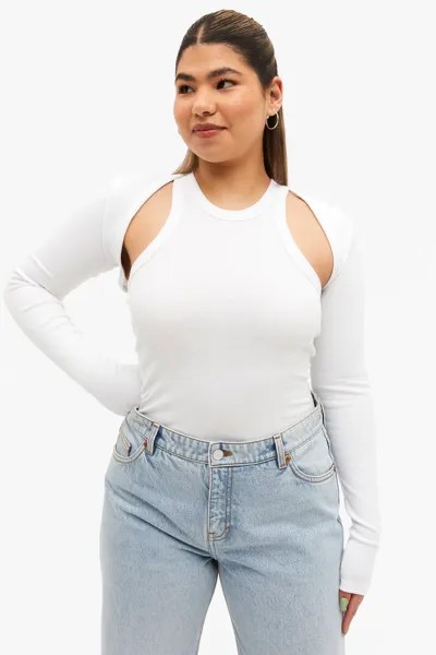 Болеро женское Monki 1177263002 белое S (доставка из-за рубежа)