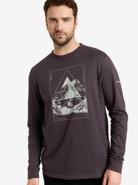 Лонгслив мужской Columbia Blue Reef LS Graphic Tee, Фиолетовый