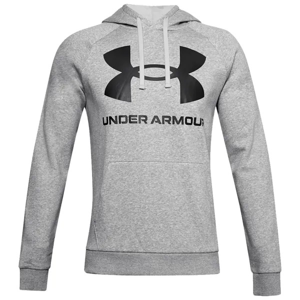 Толстовка Under Armour Kapuzenpullover Rival Fleece Big Logo, серый