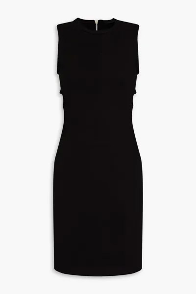 Платье мини из джерси с вырезами Helmut Lang, черный