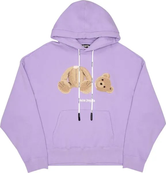 Худи Palm Angels Bear Hoodie 'Lilac/Brown', фиолетовый