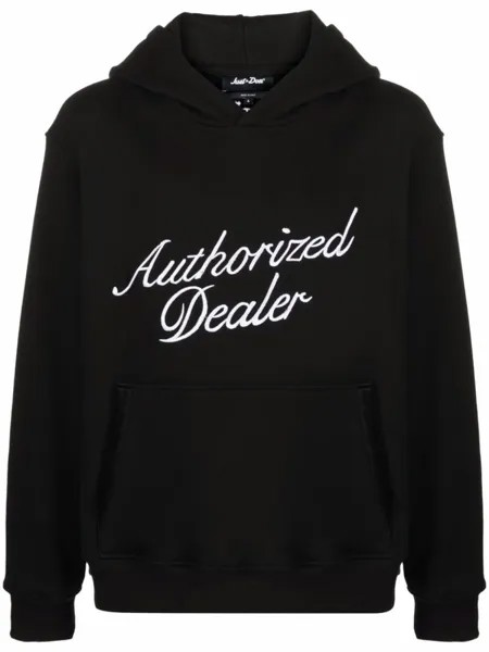 Just Don худи Authorized Dealer с надписью, черный