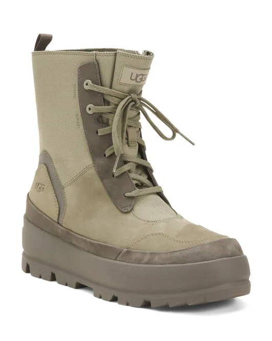 Замшевые модные походные ботинки Ugg, цвет Moss Green