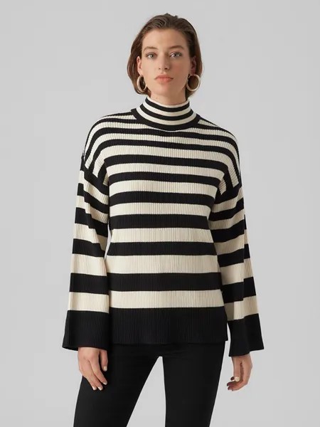 Пуловер Vero Moda, цвет schwarz/creme