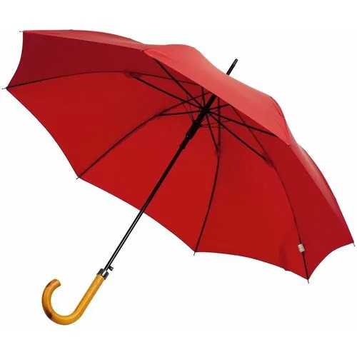 Зонт-трость FARE, полуавтомат, купол 105 см., для женщин, красный