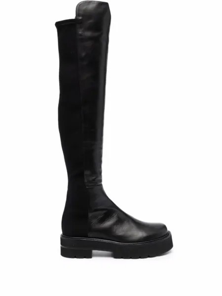 Stuart Weitzman сапоги на плоской подошве, черный