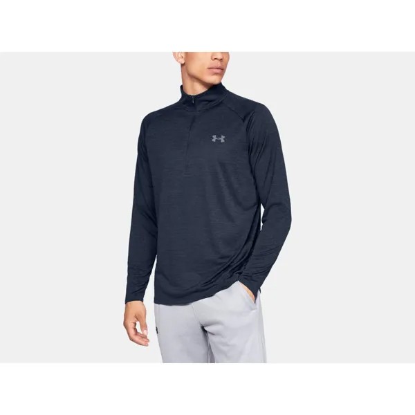 Лонгслив Under Armour Tech 2.0 Half Zip, синий
