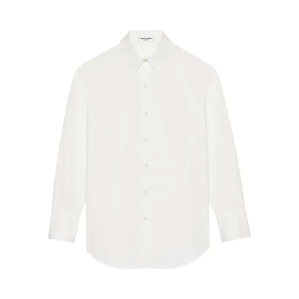 Рубашка Saint Laurent Oversized Shirt, белый