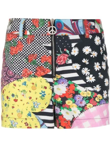 MOSCHINO JEANS короткие шорты с цветочным узором, черный
