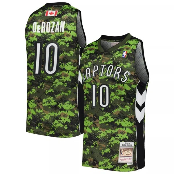 Мужская майка Mitchell & Ness DeMar DeRozan Camo Toronto Raptors 2011-12 Hardwood Classics Swingman