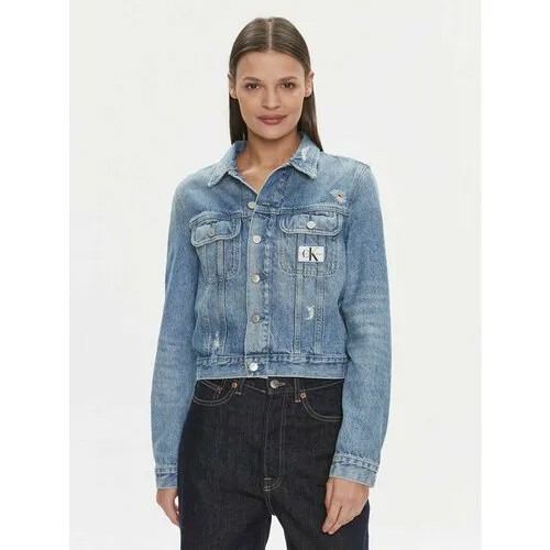 Джинсовая куртка Calvin Klein Jeans, размер XS [INT], синий