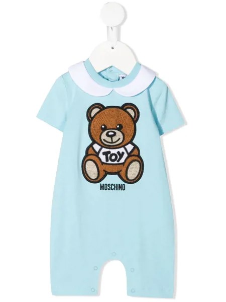 Moschino Kids ромпер с вышивкой Teddy Bear