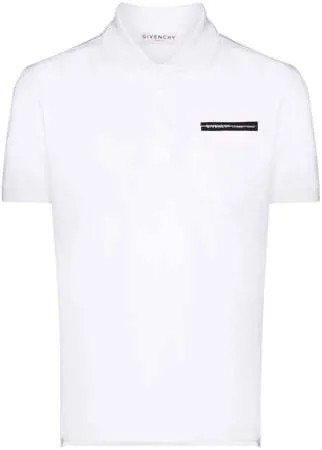 Givenchy рубашка поло с контрастной аппликацией