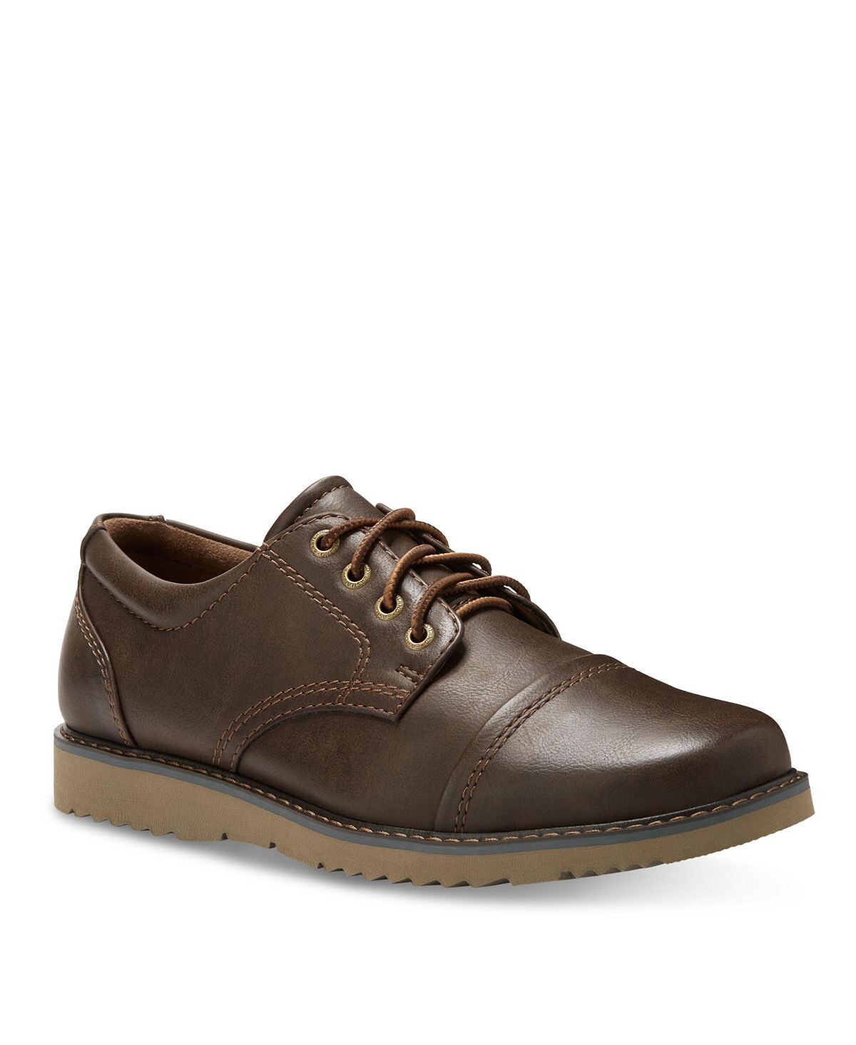 Мужские оксфорды ike cap toe Eastland Shoe, коричневый