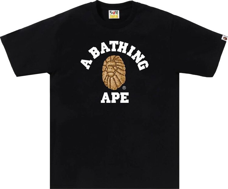 Футболка BAPE Jewels College 'Black', черный