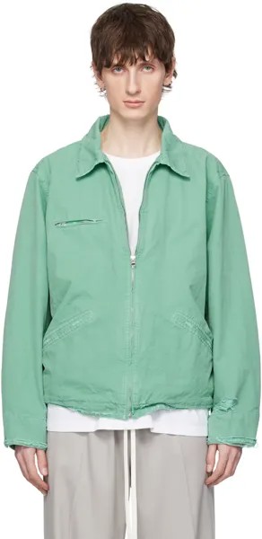 Зеленая спортивная куртка Mm6 Maison Margiela