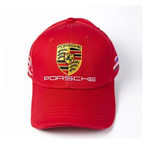 Бейсболка Porsche/Кепка Porsche, красная, единый размер