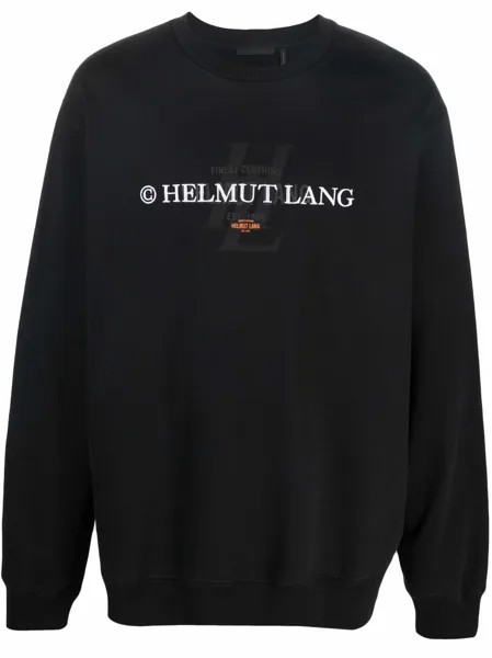 Helmut Lang джемпер с вышитым логотипом