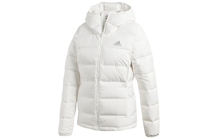 Пуховик женский белый Adidas