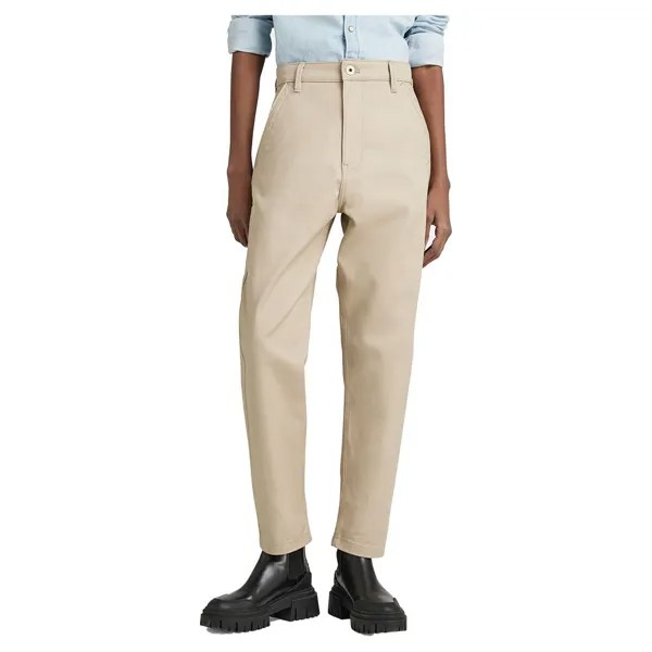 Брюки G-Star Boyfriend Tapered Chino, бежевый