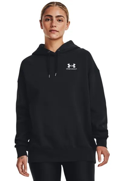 Толстовка из флиса Essential зеленого цвета в стиле оверсайз Under Armour, черный